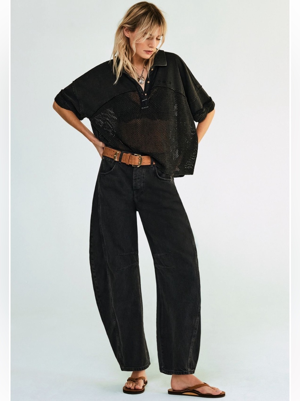 Free people good luck mid rise barrel size 28